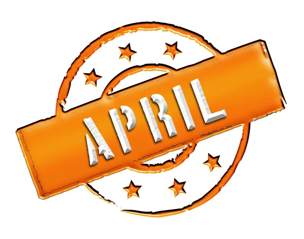 Stämpel - april — Stockfoto