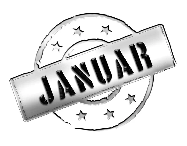 Stämpel - januar — Stockfoto