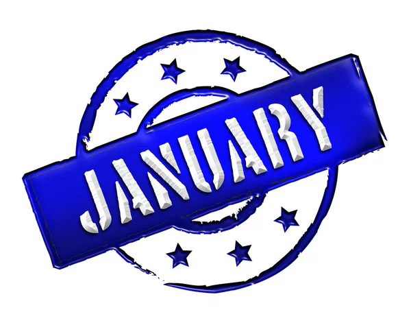 Stämpel - januari — Stockfoto