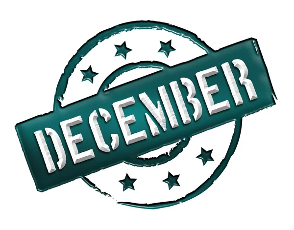 Bélyegző - December — Stock Fotó