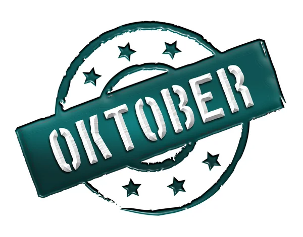 Pieczęć - oktober — Zdjęcie stockowe