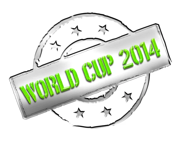 Σφραγίδα - Παγκόσμιο Κύπελλο 2014 — Φωτογραφία Αρχείου
