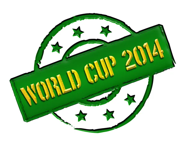 Stamp - World Cup 2014 — Stock Photo, Image