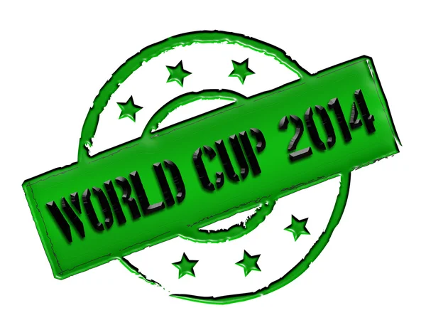 Razítko - mistrovství světa ve fotbale 2014 — Stock fotografie