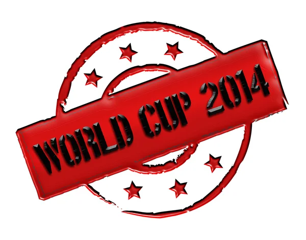 Briefmarke - Weltmeisterschaft 2014 — Stockfoto