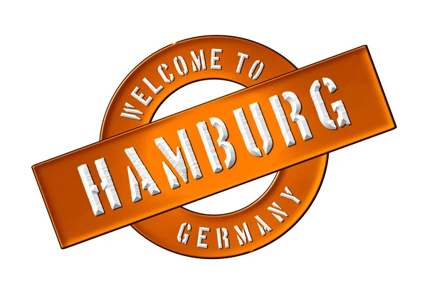 Welkom in Hamburg — Stockfoto