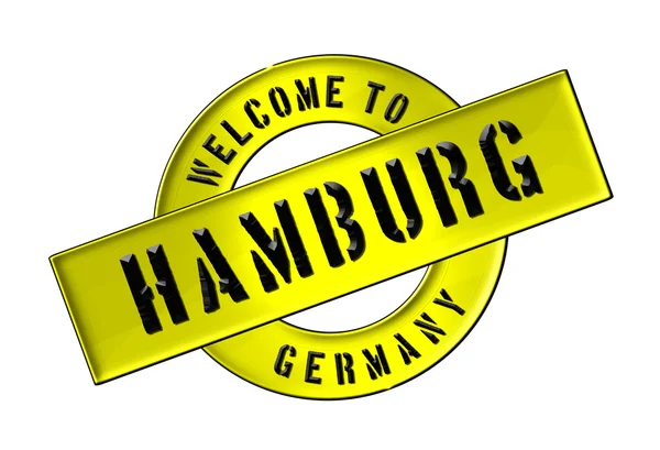Vítejte v Hamburku — Stock fotografie