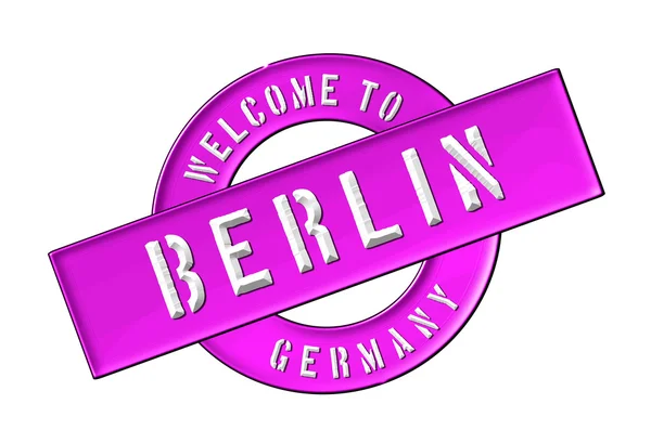 WELCOME TO BERLIN — Stock Photo, Image