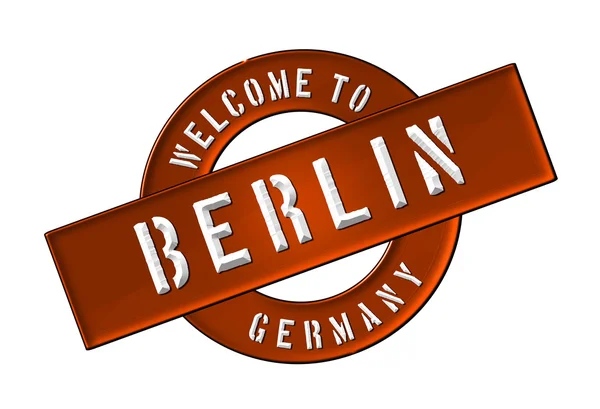 WELCOME TO BERLIN — Stock Photo, Image