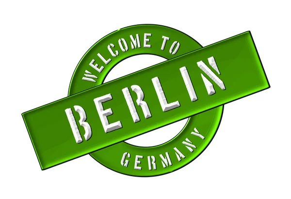 Ласкаво просимо в Берліні — стокове фото