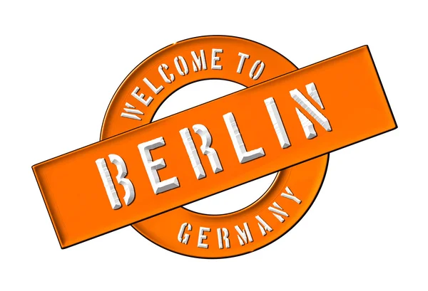 Willkommen in Berlin — Stockfoto