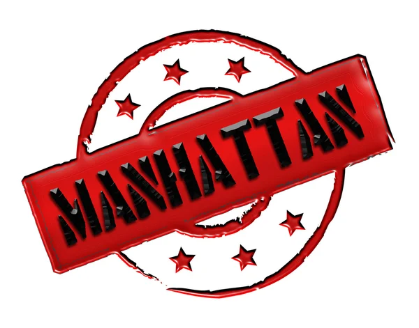 Stamp - MANHATTAN — Stock Photo, Image