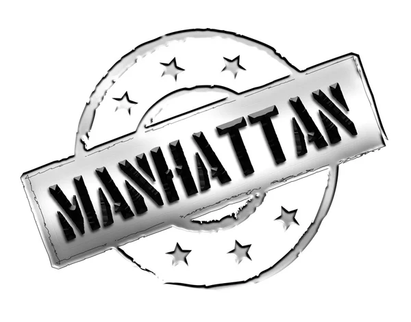 Stamp - MANHATTAN — Stock Photo, Image