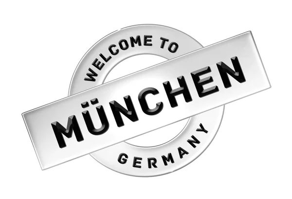 WELCOME TO MÜNCHEN — 图库照片