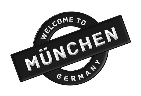 WELCOME TO MÜNCHEN — Stockfoto