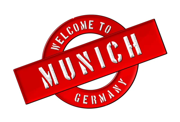 Bem-vindo a Munique — Fotografia de Stock