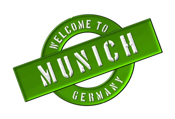 Ласкаво просимо в Мюнхені — стокове фото