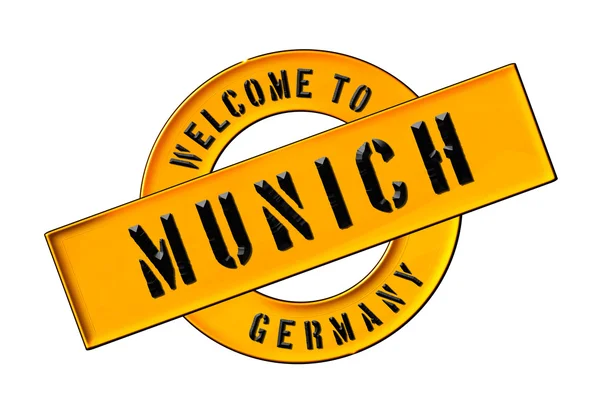 Üdvözöljük a müncheni — Stock Fotó