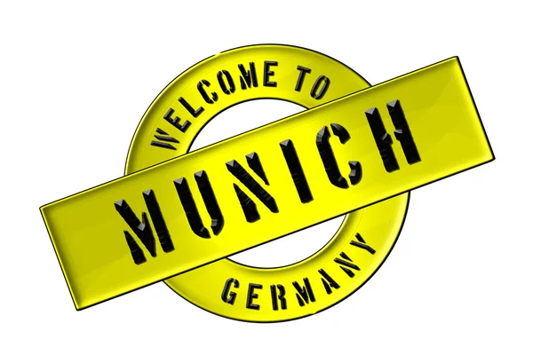 Witamy w Monachium — Zdjęcie stockowe