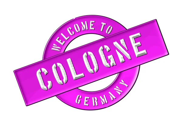 Velkommen til COLOGNE - Stock-foto