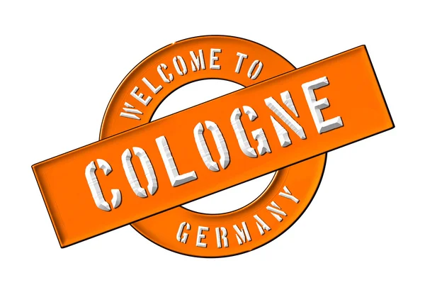 Willkommen in Köln — Stockfoto