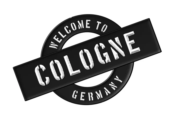 Köln'e hoş geldiniz — Stok fotoğraf