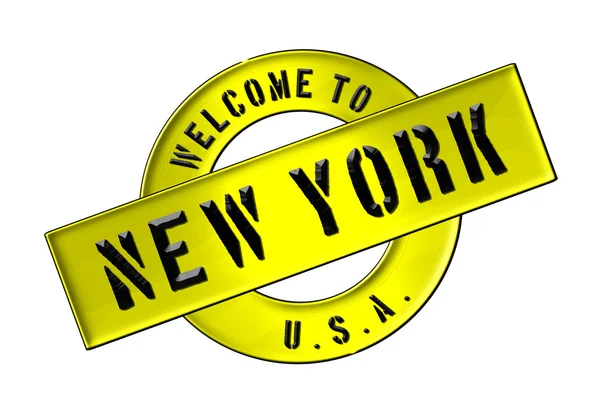 Ласкаво просимо в Нью-Йорку — стокове фото
