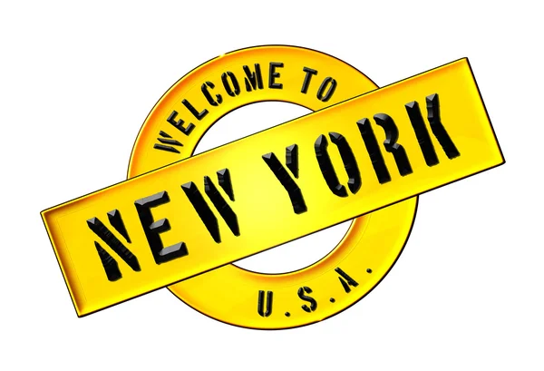 Zapraszamy do Nowego Jorku — Zdjęcie stockowe
