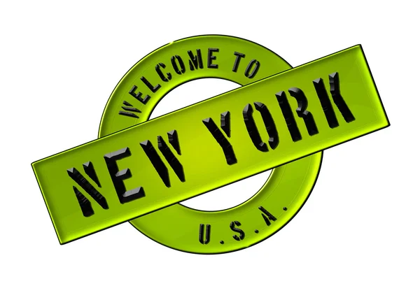 Vítejte v new Yorku — Stock fotografie