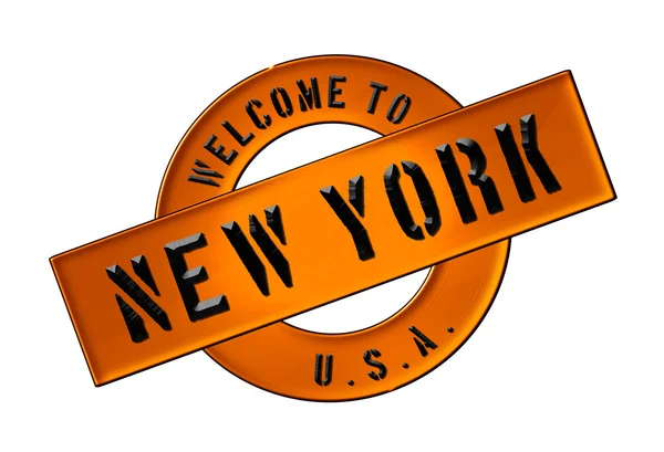 Bem-vindos a Nova Iorque. — Fotografia de Stock