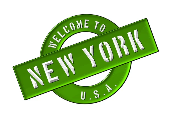 Добро пожаловать в Нью-Йорк! — стоковое фото