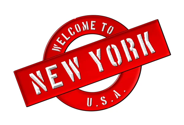 Ласкаво просимо в Нью-Йорку — стокове фото