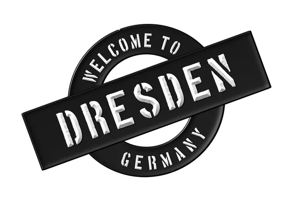 ドレスデンへようこそ — ストック写真