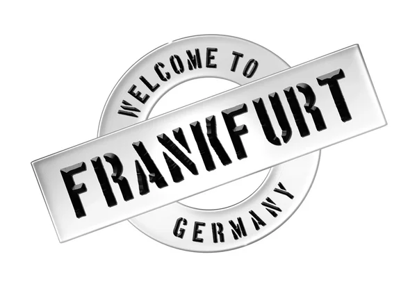 WELCOME TO FRANKFURT — Stock Photo, Image