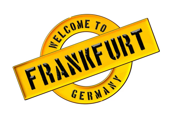 Καλώς ήρθατε στην Φρανκφούρτη — Φωτογραφία Αρχείου