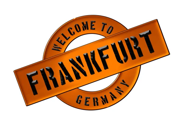 Zapraszamy do Frankfurtu — Zdjęcie stockowe