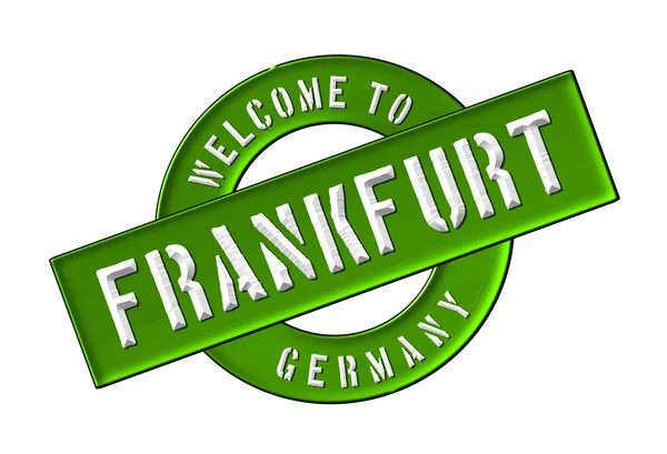 Zapraszamy do Frankfurtu — Zdjęcie stockowe