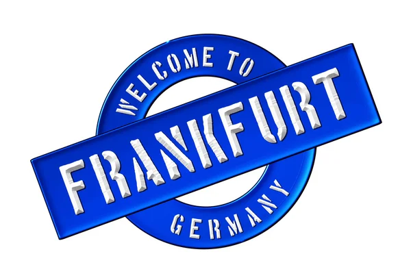 Καλώς ήρθατε στην Φρανκφούρτη — Φωτογραφία Αρχείου