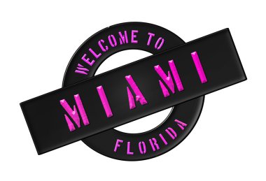 WELCOME TO MIAMI clipart