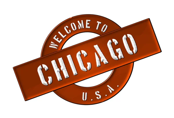 WELCOME TO CHICAGO — Stock Photo, Image