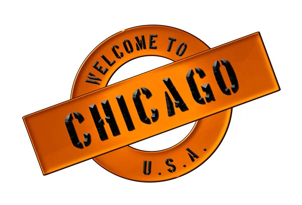 Welkom in chicago — Stockfoto