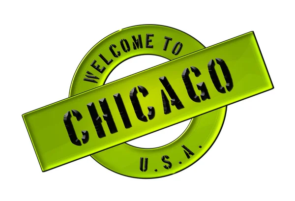 Welkom in chicago — Stockfoto