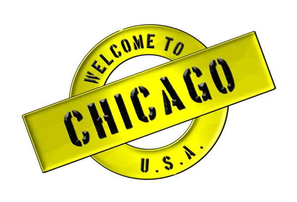Bem-vindo a Chicago. — Fotografia de Stock