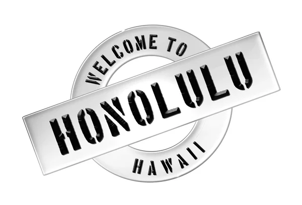 Willkommen in Honolulu — Stockfoto