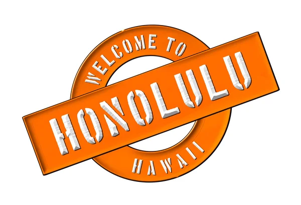 Willkommen in Honolulu — Stockfoto