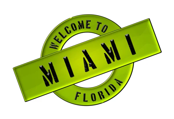 Bem-vindos a Miami. — Fotografia de Stock