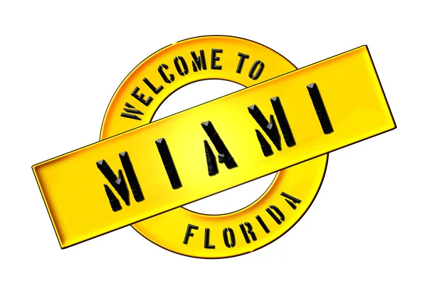 stock image WELCOME TO MIAMI