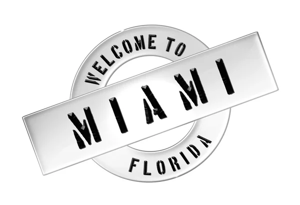 Bem-vindos a Miami. — Fotografia de Stock