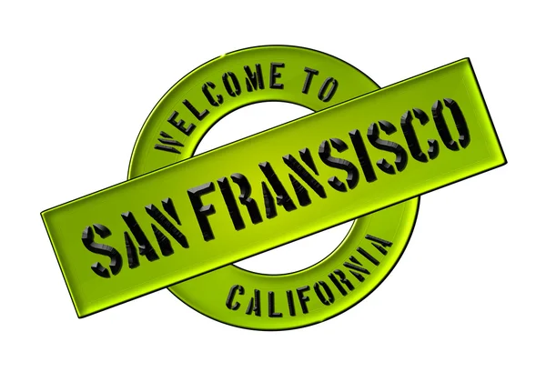 Vítejte v san Francisku — Stock fotografie