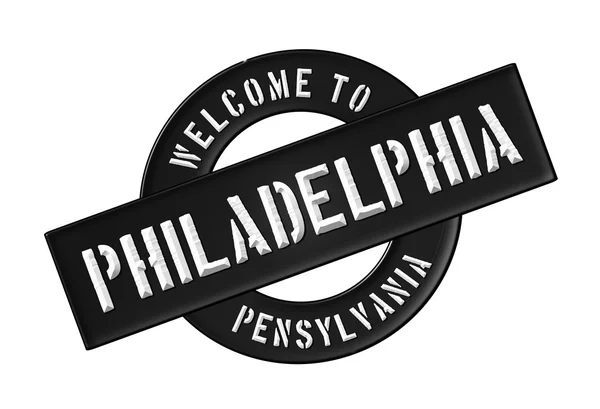 Välkommen till philadelphia — Stockfoto